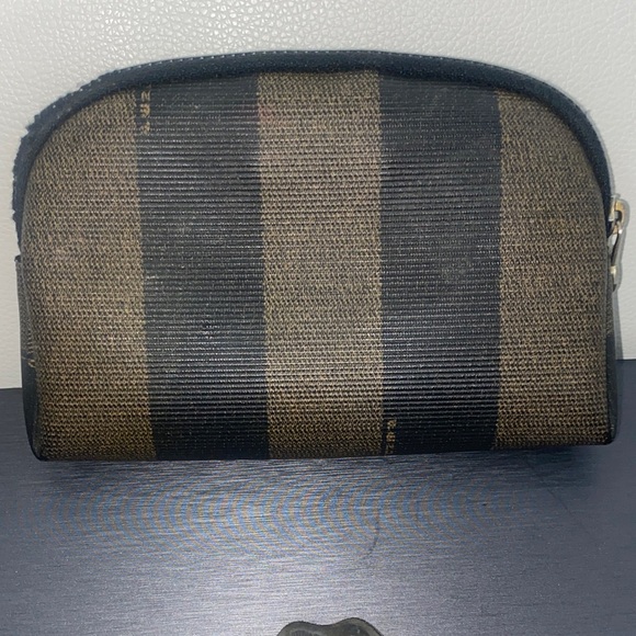 Authentic vintage Fendi Pequin stripe cosmetic pouch - Picture 7 of 10